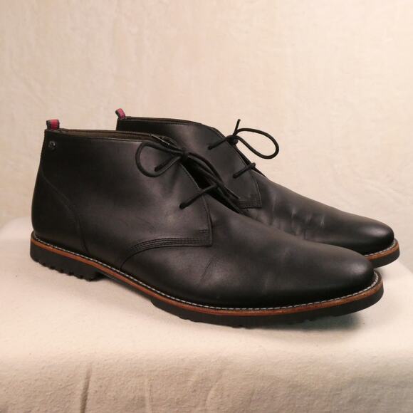 Timberland MirrorFit Richdale Chukka Boots Sz 13 Black Leather 4 Eye Dress Shoes main image 7